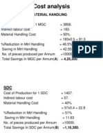 Cost Analysis: 1.material Handling MGC