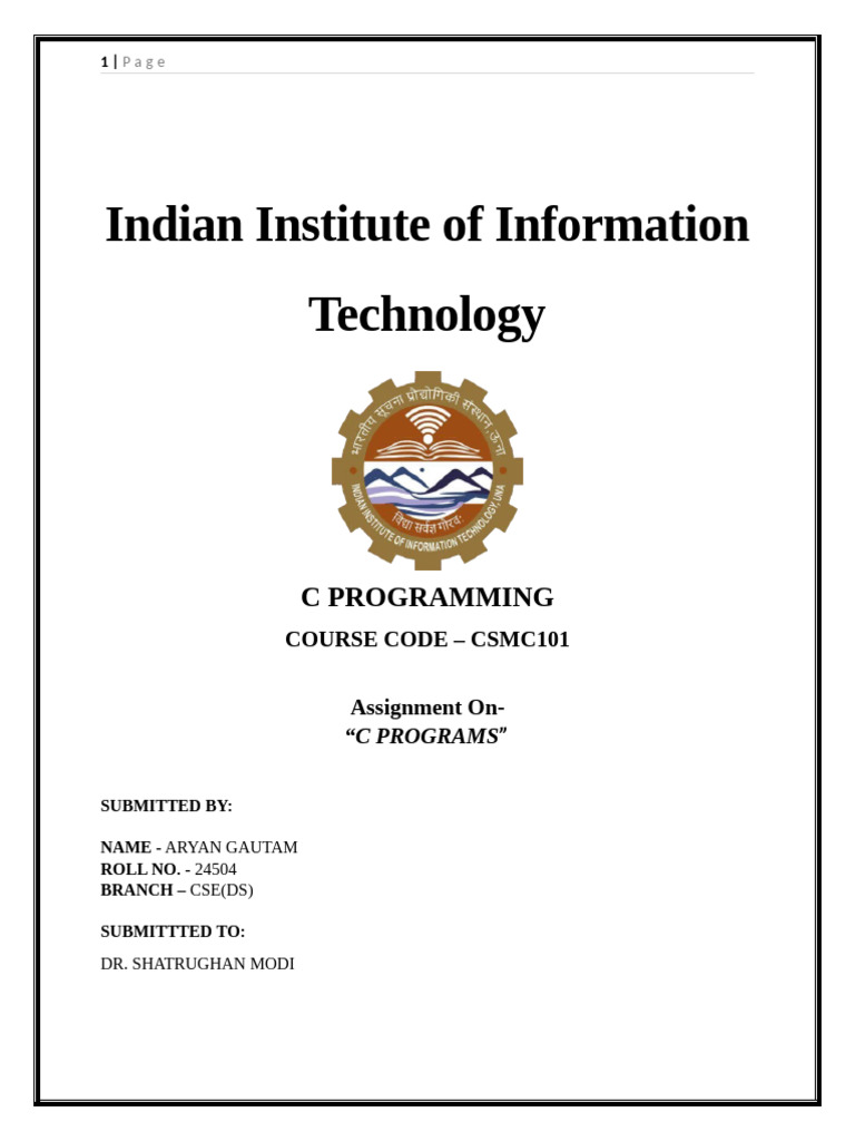 C Programming Lab Assignments Guide | PDF | Integer (Computer Science ...