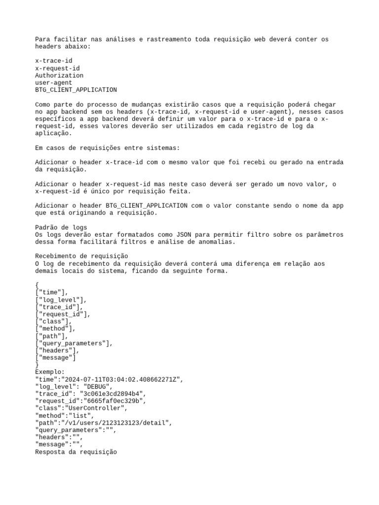 Estrutura de Logs para Aplicativos | PDF | Aplicativo para celular ...
