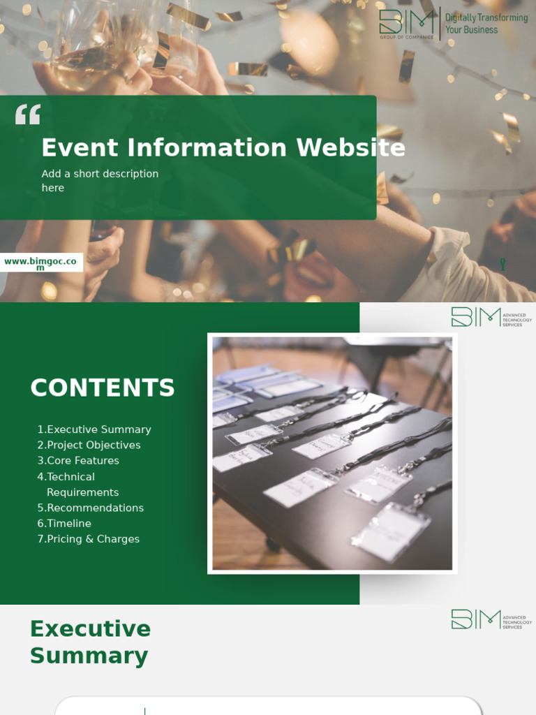 Event Microsite Development Proposal | PDF | Qr Code | Databases