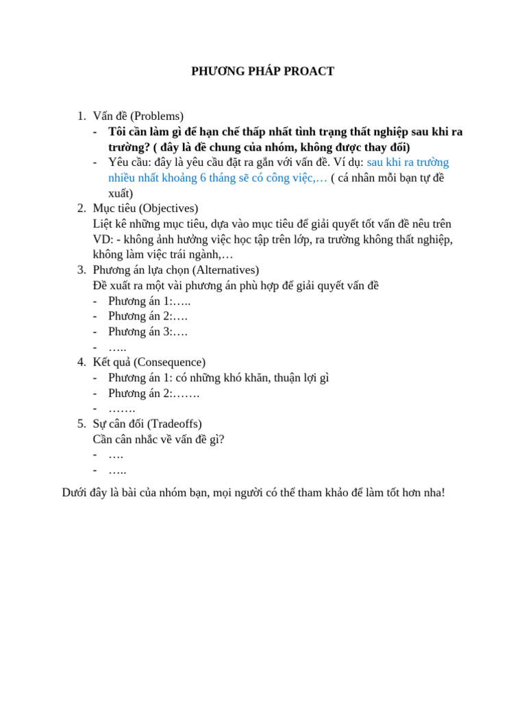 Phương Pháp Proact | PDF