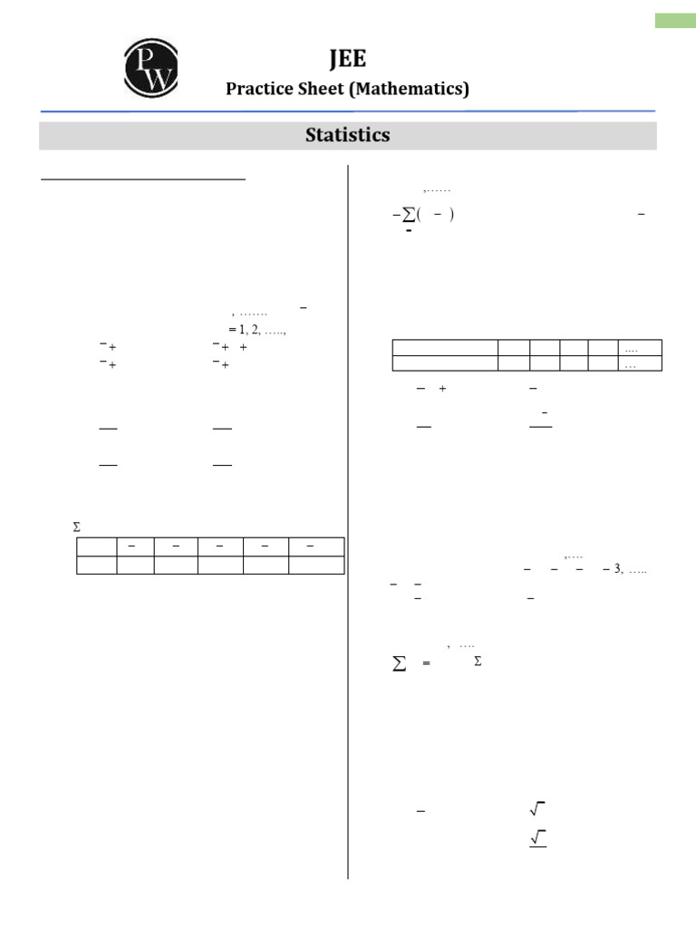 Variance and Standard Deviation of 20 Numbers | PDF | Variance ...
