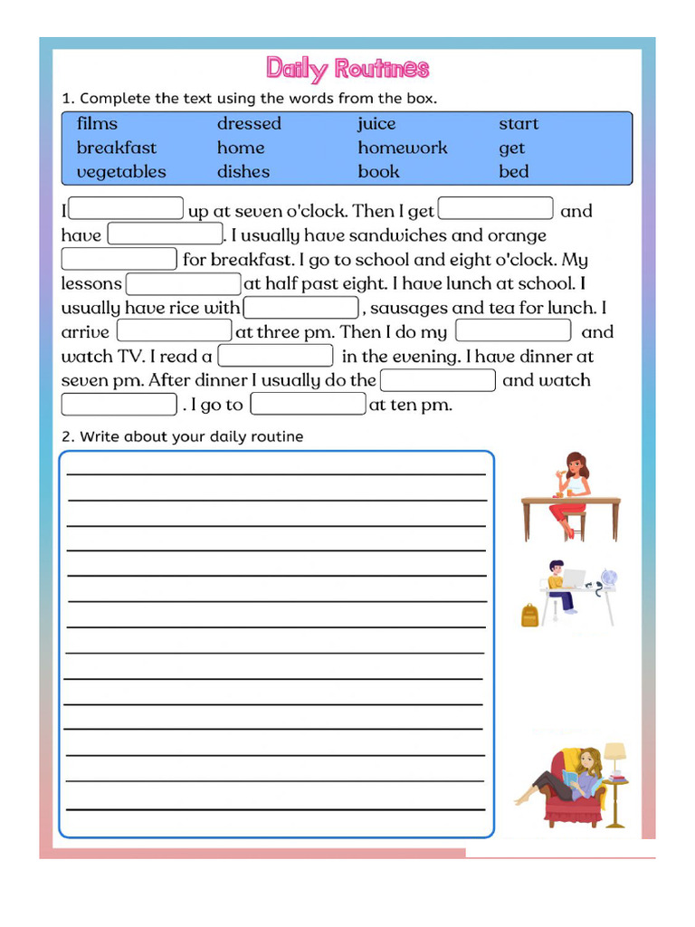 Daily Rotine 2 Cont | PDF