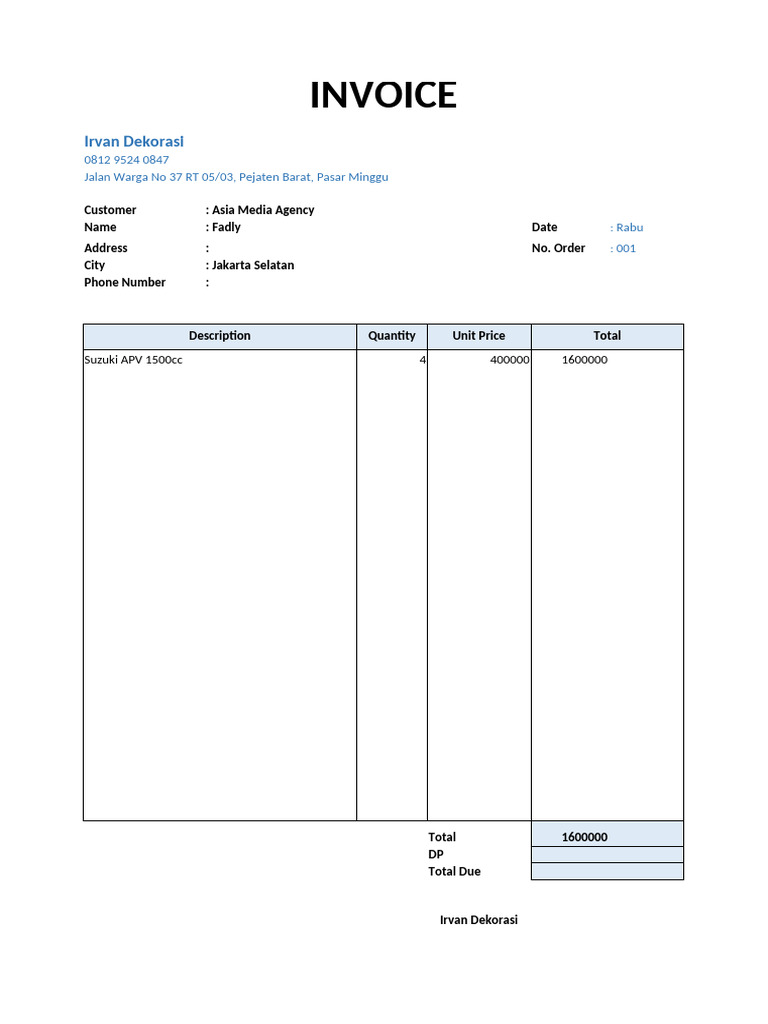 Invoice Apv | PDF