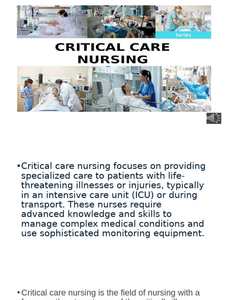 Critical Care Nursing | PDF | Intensive Care Medicine | Intensive Care Unit