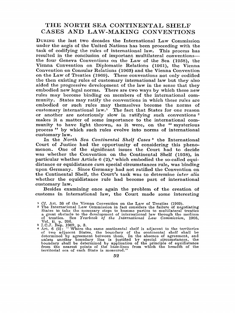Modern Law Review - January 1972 - Nelson - The North Sea Continental