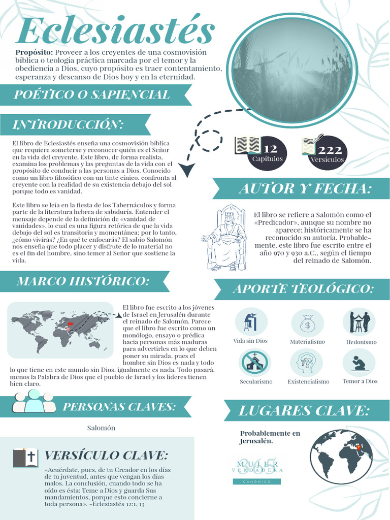 Eclesiastés: Sabiduría y Temor a Dios | PDF | Eclesiastés | Solomons