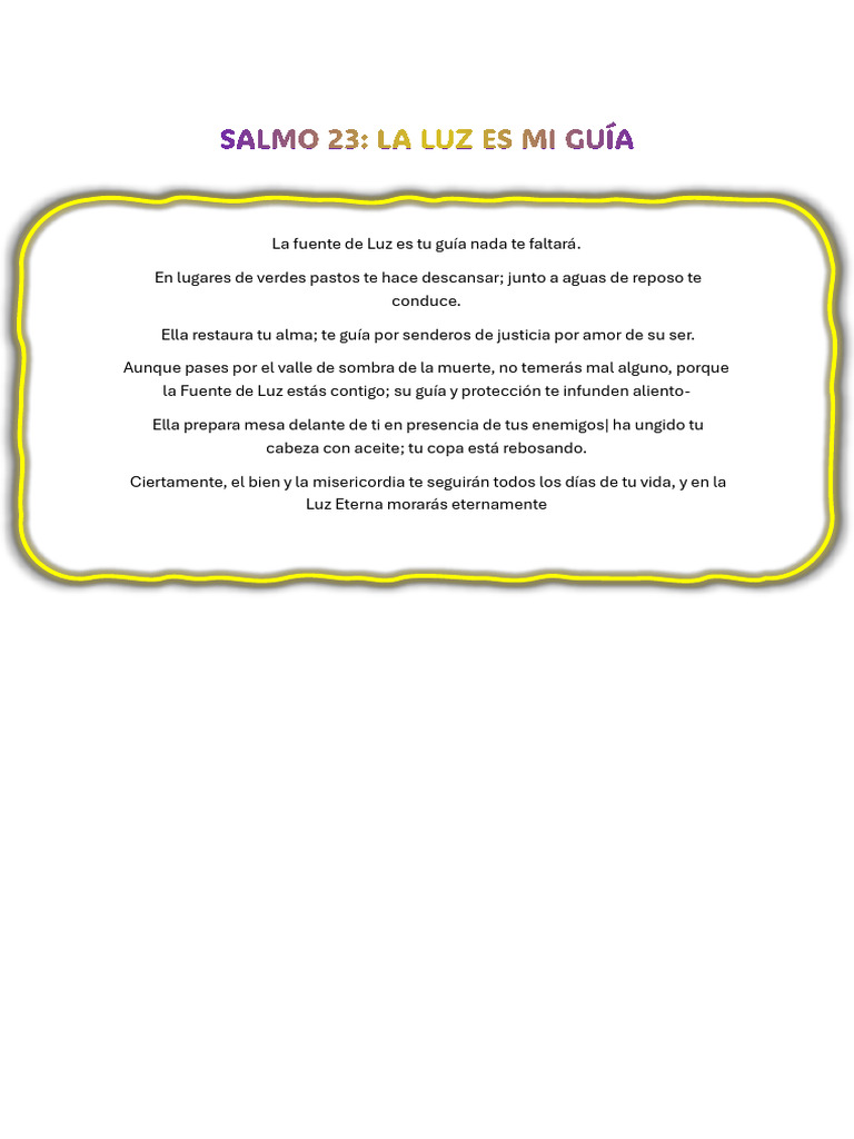 Salmo 23 | PDF