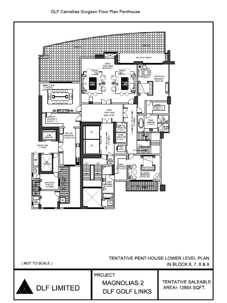 View of 1290025284DLF Camellias Gurgaon Floor Plan Penthouse | PDF