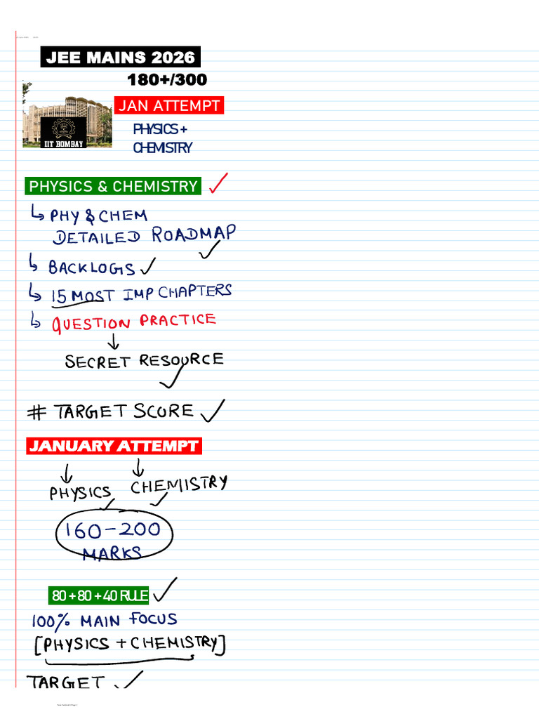 JEE Mains 2026: Key Topics & Strategies | PDF | Chemical Reactions ...