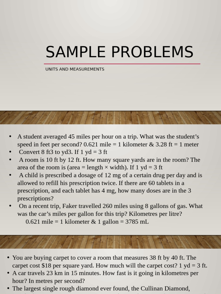 Measurement Conversion Practice Problems | PDF | Litre | Units Of ...