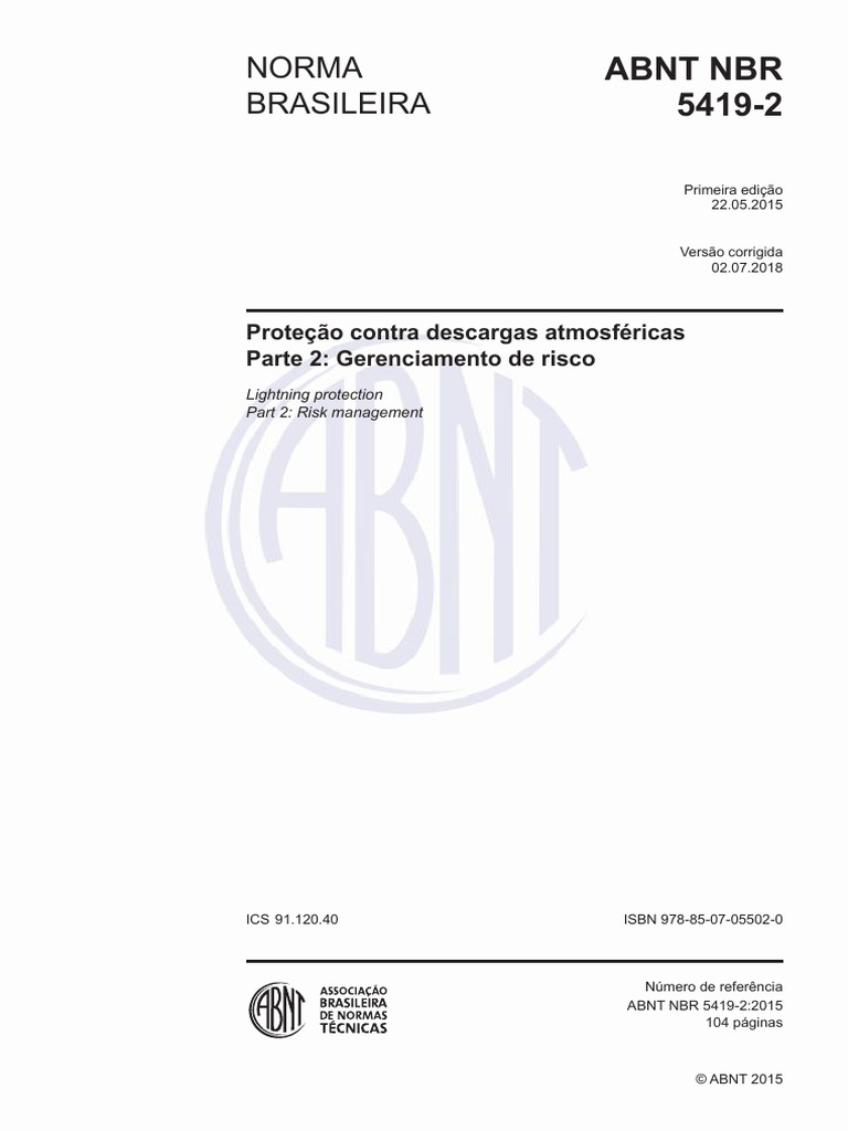 Gerenciamento de Risco em Proteção Contra Descargas Atmosféricas | PDF ...