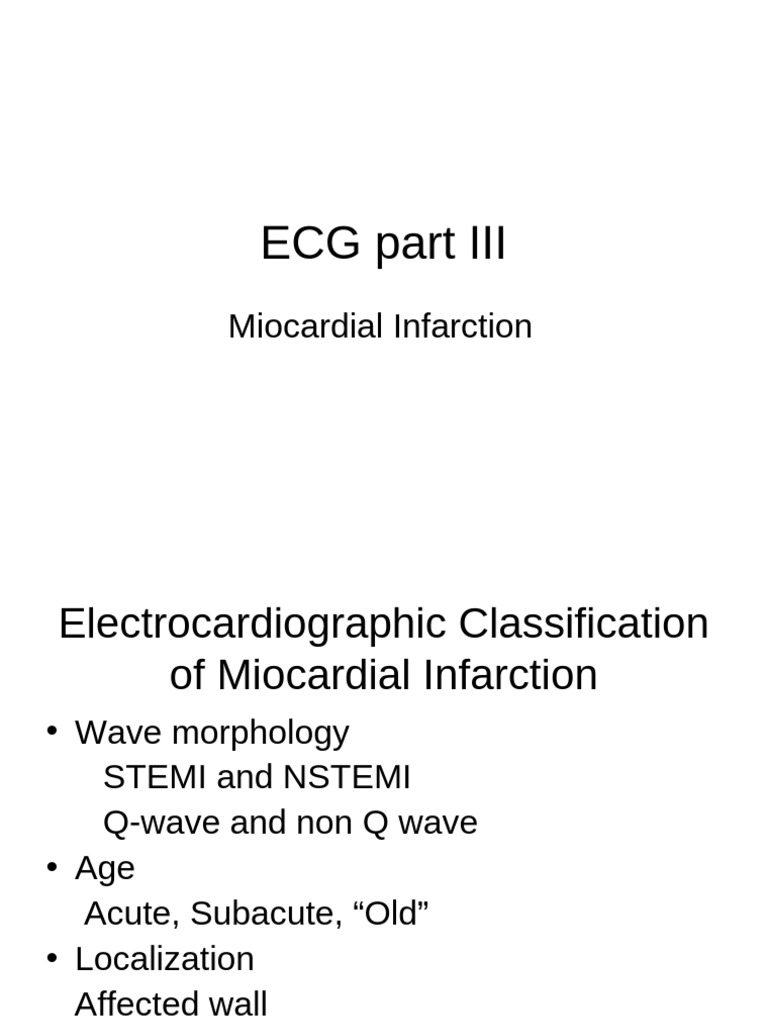 ECG Part III | PDF
