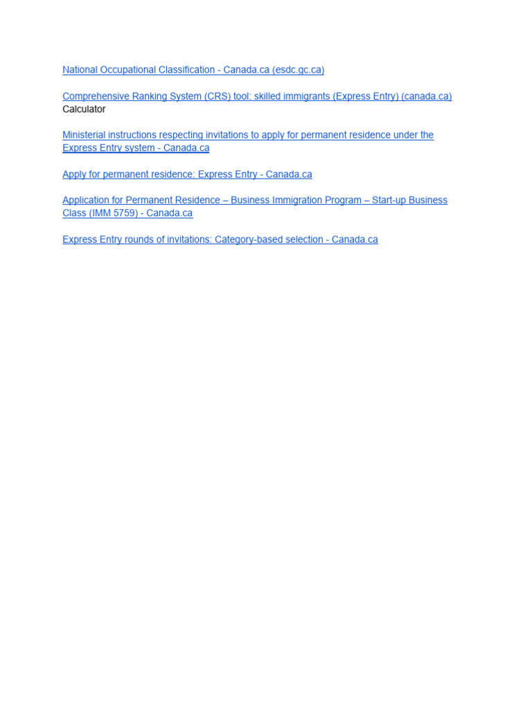 Express Entry System Overview | PDF