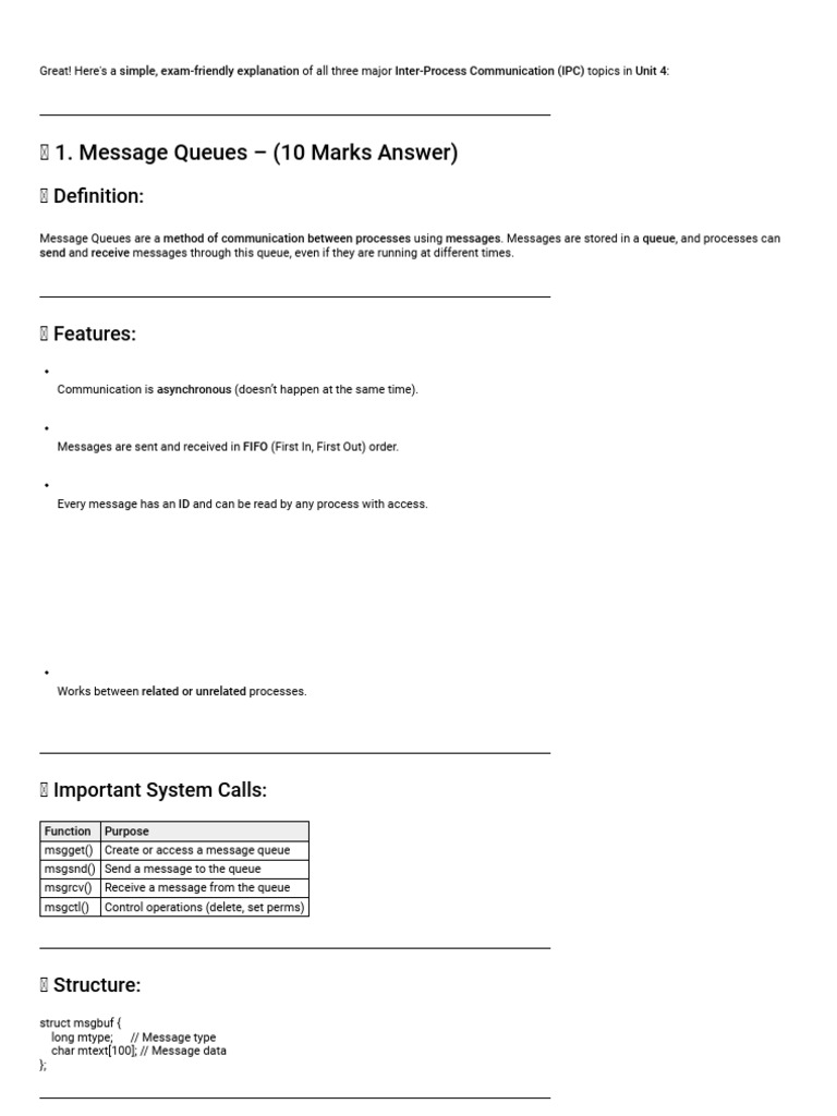 Inter-Process Communication Explained | PDF | Concurrent Computing ...