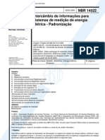 NBR 14522 - Intercambio de Informacoes Para Sistemas de Medicao de Energia Eletrica - Padronizaca