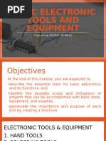 Basic Electronic Tools & Equipment | PDF | Screw | Tools