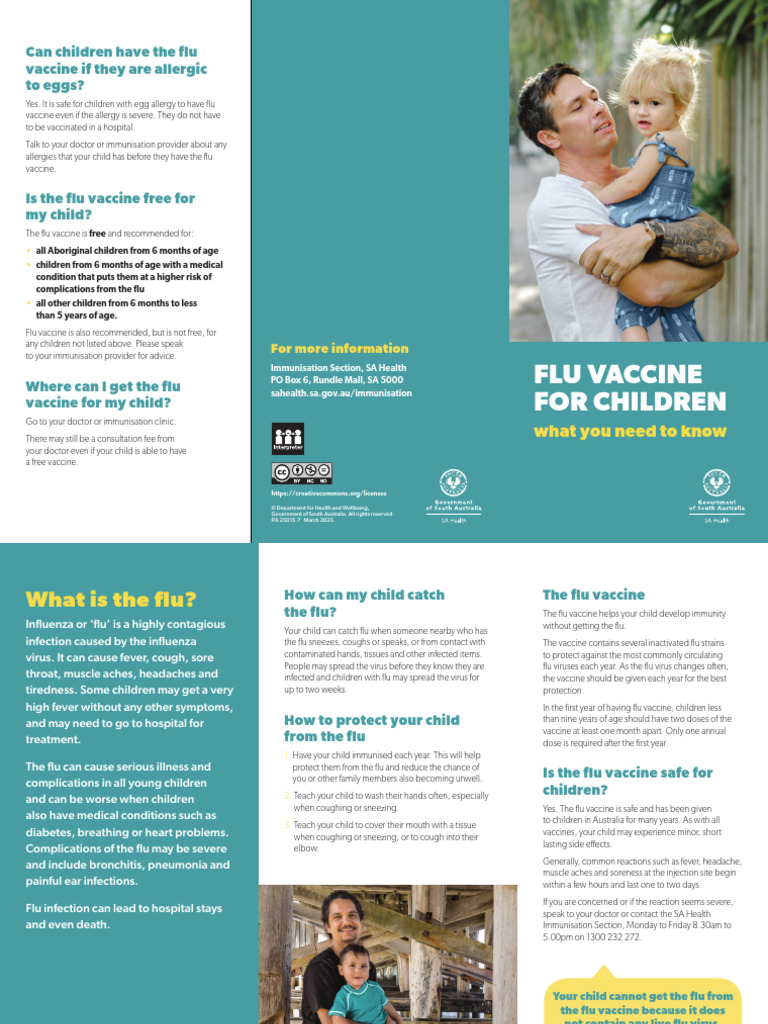Flu Vaccine Guide for Children | PDF | Influenza | Influenza Vaccine