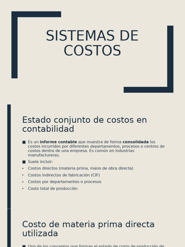 Guía sobre Sistemas de Costos en Contabilidad | PDF | Costo | Contabilidad