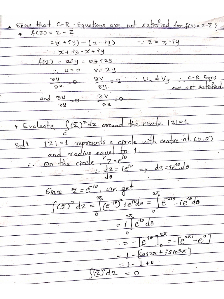 Complex Integration Examples | PDF