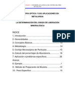 Determinacion Grado Liberacion Mineralogica