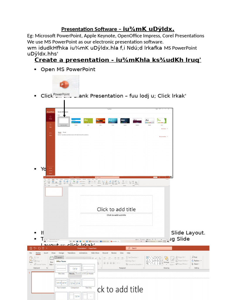 PowerPoint Presentation Basics Guide | PDF