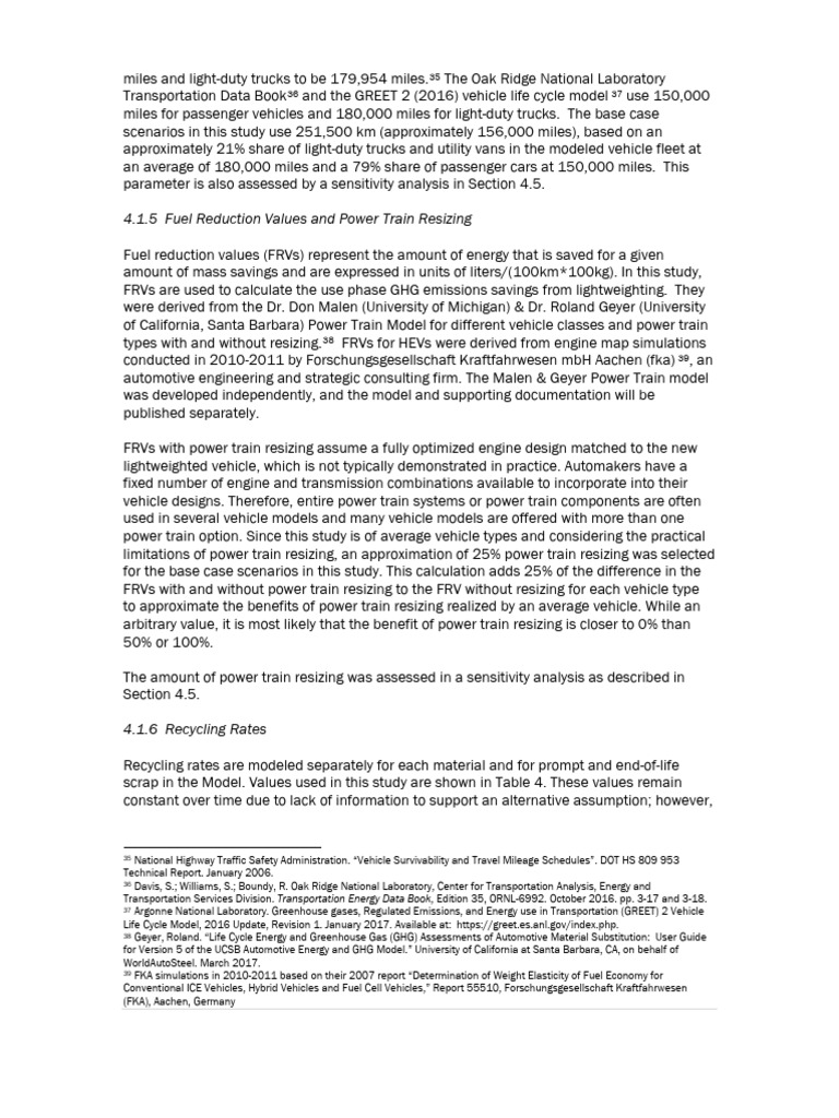 SRI SMDI Auto CLCA Study Final Report 4 | PDF | Life Cycle Assessment ...