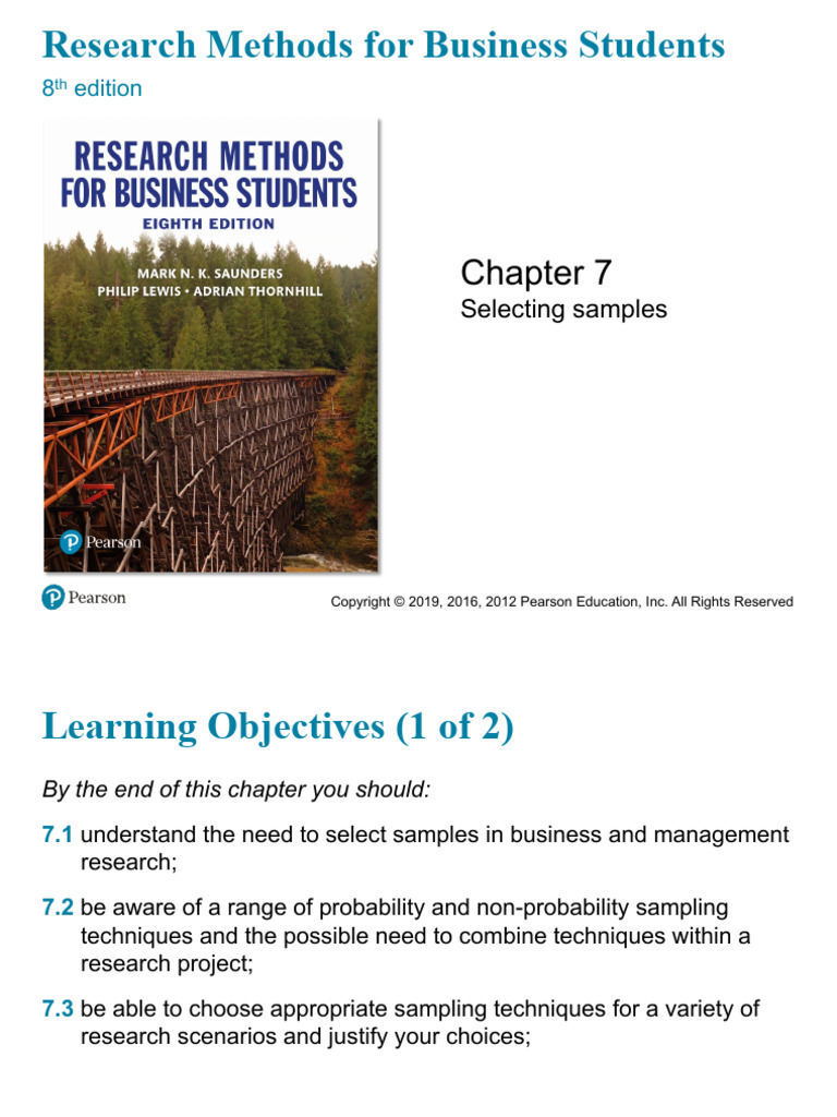 Business Research Sampling Techniques | PDF | Sampling (Statistics ...