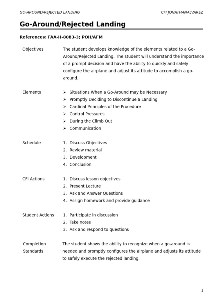 Go-Around Procedures for Pilots | PDF | Takeoff | Flap (Aeronautics)