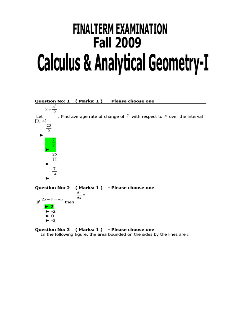 Math Functions and Calculus Concepts | PDF