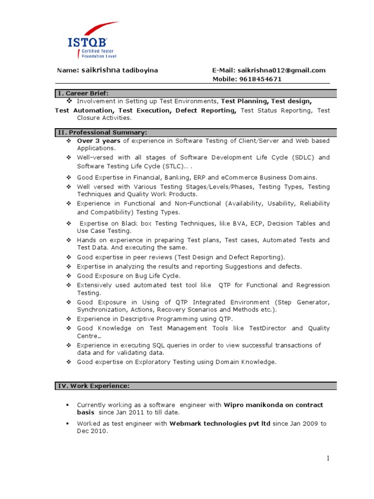 Resume Php Experience Resume php experience resume format developer template 19 for software tester template