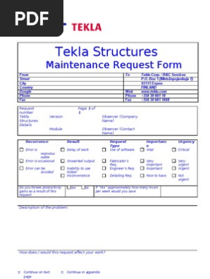 Maintenance Request