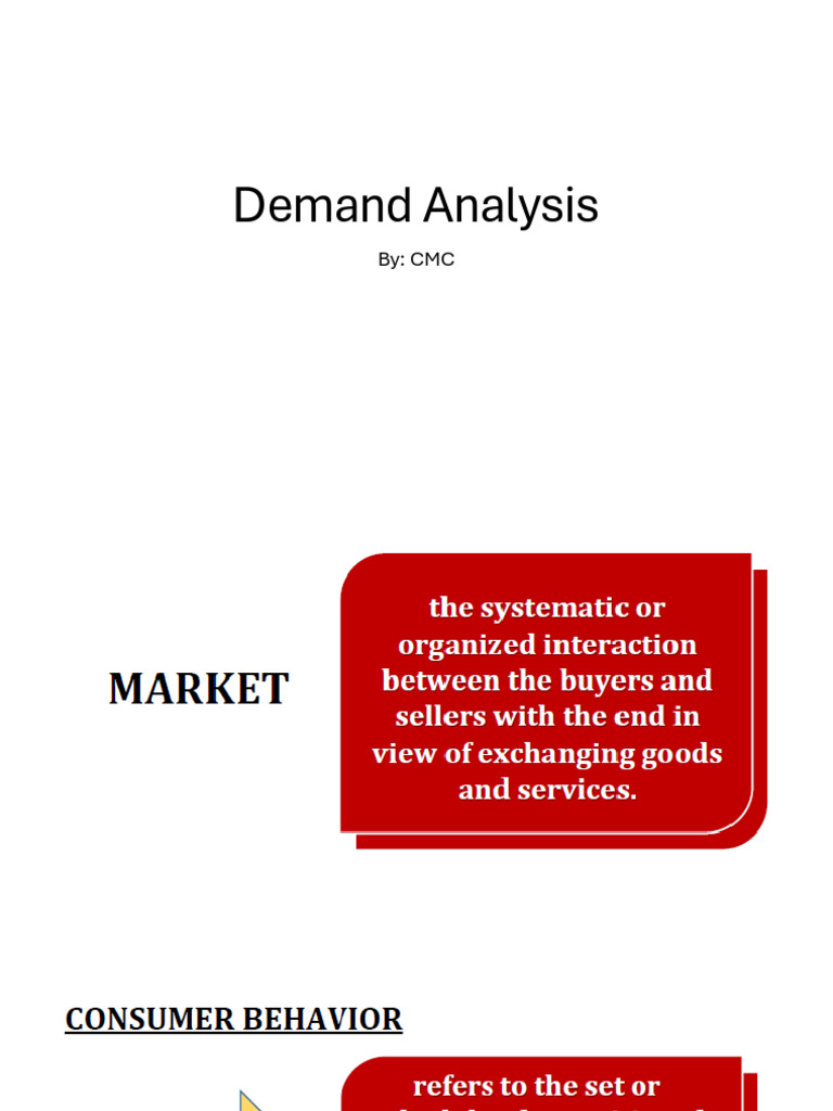 Demand Analysis - Part 1 | PDF