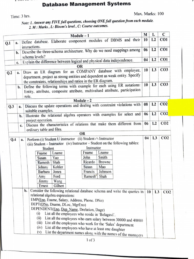 DBMS | PDF