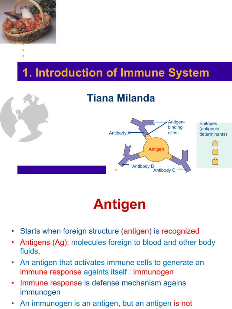 Introduction of Immune System | PDF | Antigen | Immune System