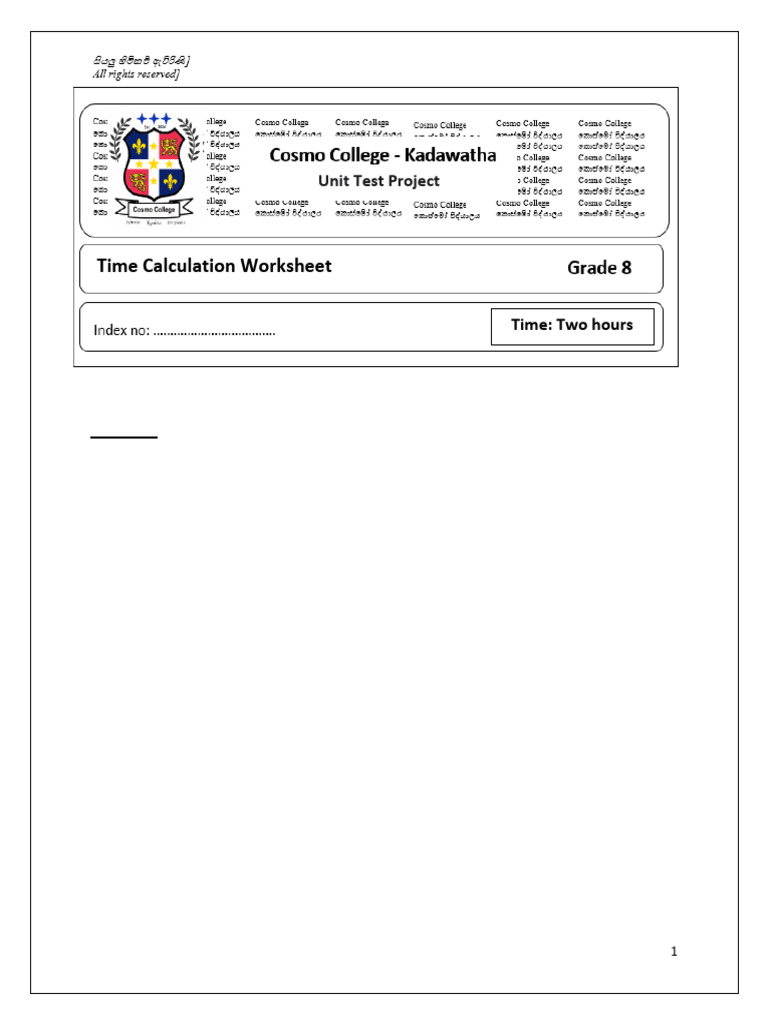 Time Zone Calculations and Exercises | PDF | Greenwich Mean Time ...