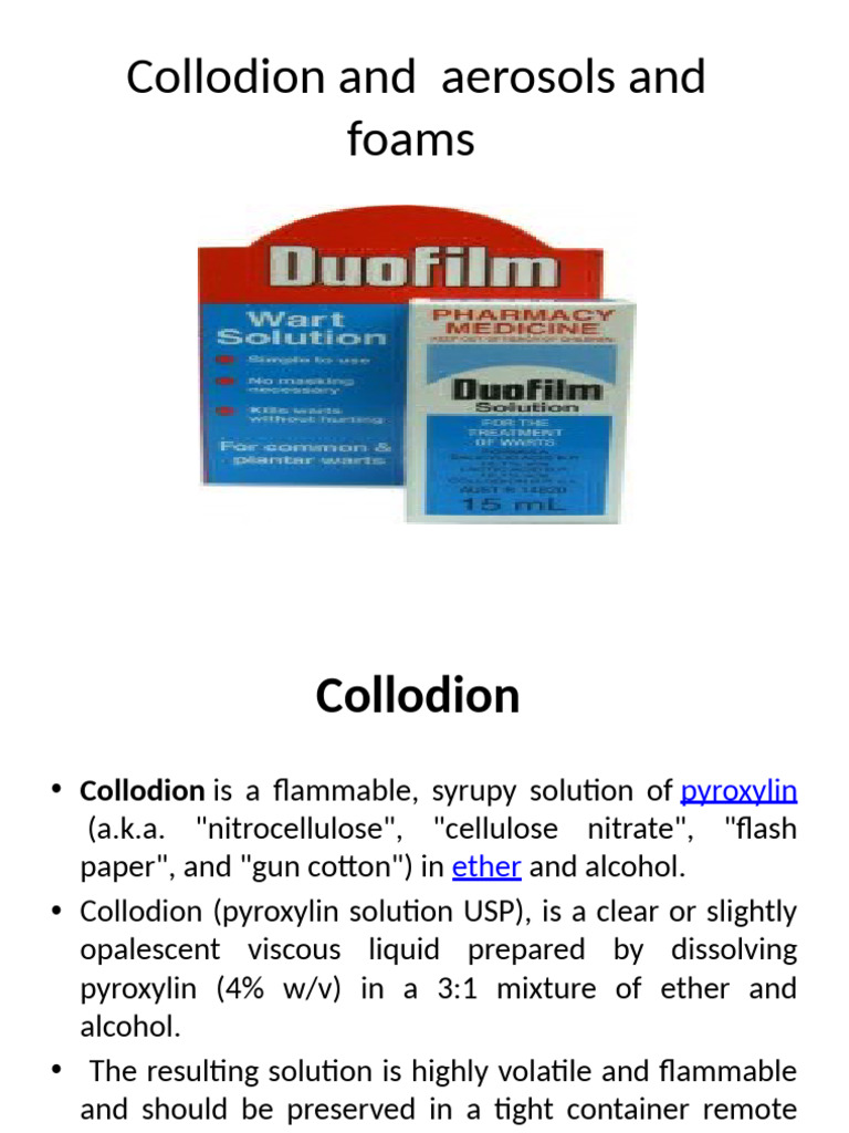 Colloidion and Foams Lec Record | PDF | Emulsion | Topical Medication