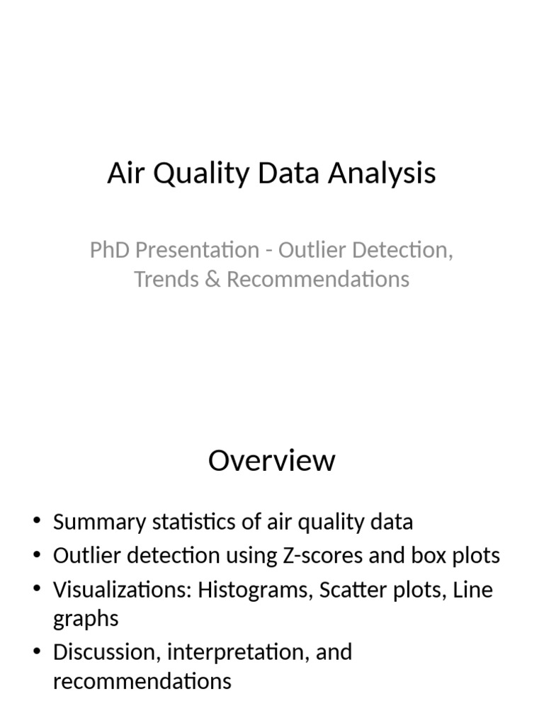 Air Quality Data Analysis & Insights | PDF