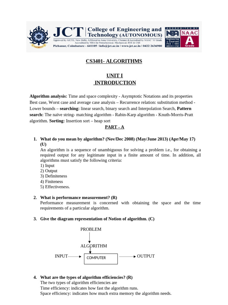 Algorithm Analysis and Efficiency Concepts | PDF | Vertex (Graph Theory ...