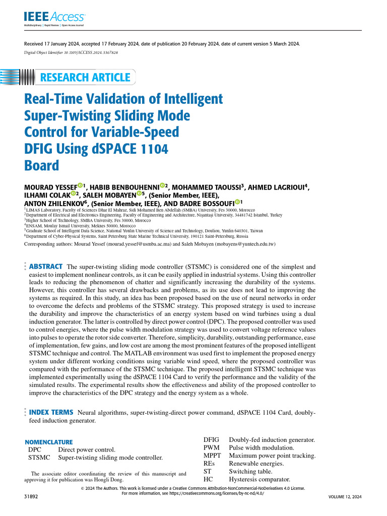 7 - Real Time Validation of Intelligent Super Twisting Sliding Mode ...