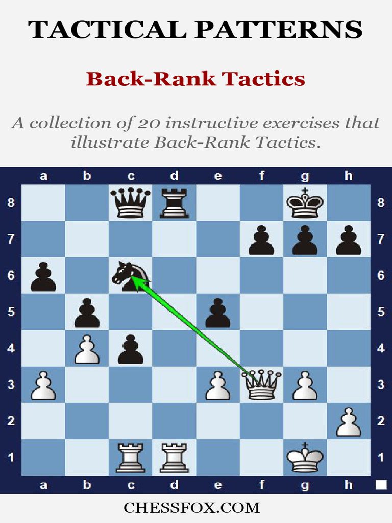 Tactical Patterns - Back-Rank Tactics | PDF | Chess Theory | Chess