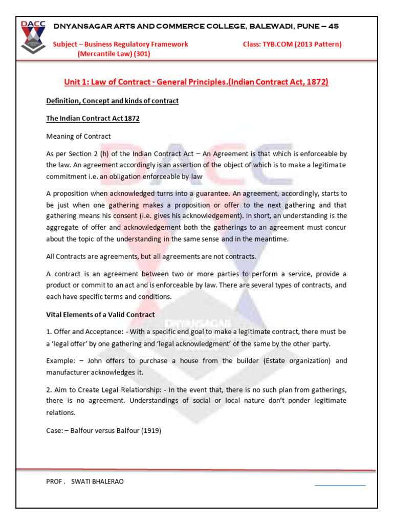 Notes TY-B.com 301 Business-Regulatory-Framework Notes | PDF ...