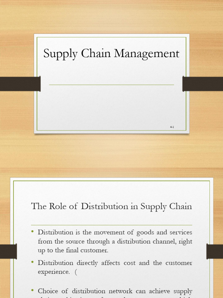 Designing Supply Chain Distribution Networks | PDF | Inventory | Warehouse