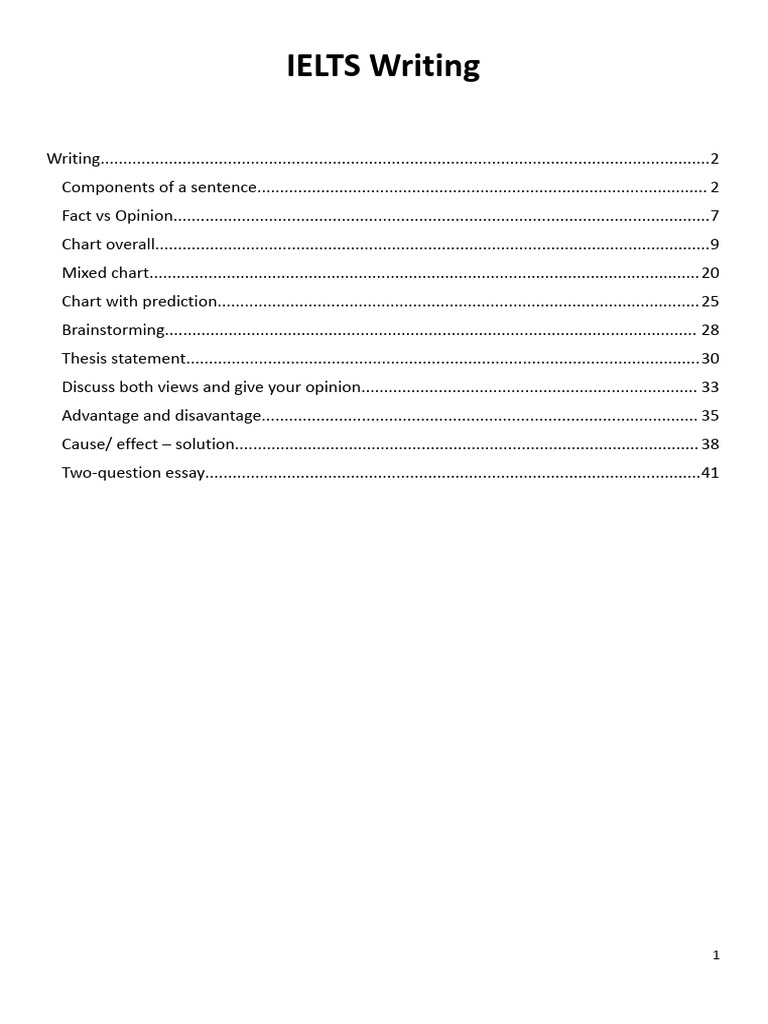 IELTS Writing | PDF