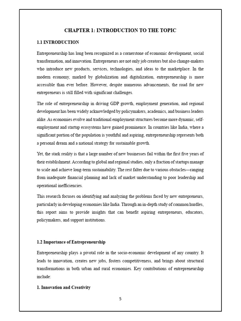 Challenges Faced by New Entrepreneurs | PDF | Entrepreneurship ...