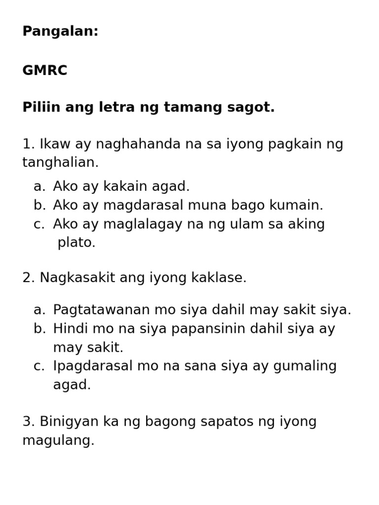 GMRC Exam | PDF