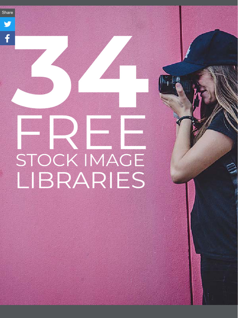 34 Free Stock Image Libraries | PDF