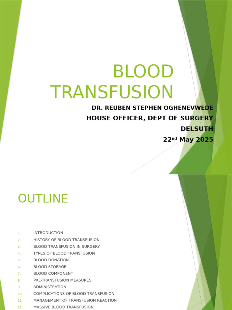 Blood Transfusion in Surgical Practice | PDF | Blood Transfusion ...