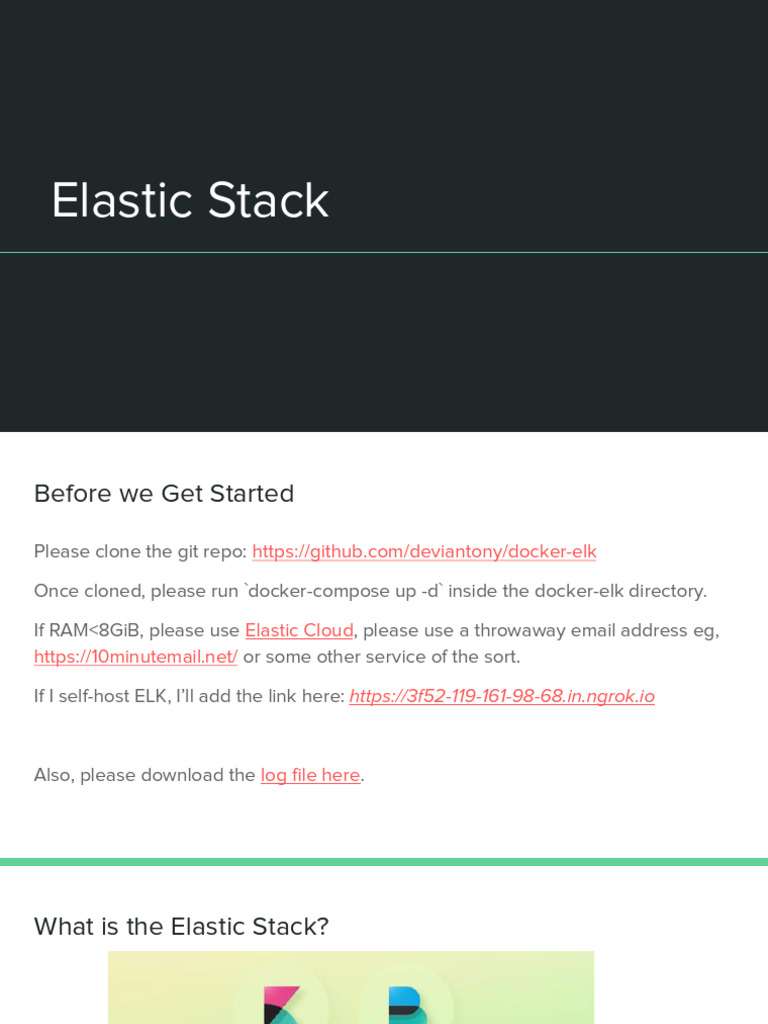 Getting Started with Docker ELK Stack | PDF | Computing | Software