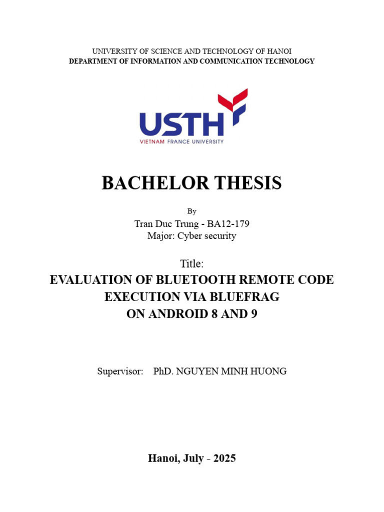 Bluetooth Remote Code Execution Analysis | PDF | Bluetooth | Android ...